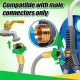 Beeplove 3ft Female-to-Female Stainless Steel Garden Hose with Adapter – Open Box — view 3 of 8