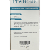 Two white LTWHOME washable HEPA replacement filters 4.33x4.5 inches for ash vacuum model FCP3552816 - view 8