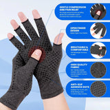 TFUSOM Fingerless Arthritis Compression Gloves – Anti-Slip Grip, Size M — view 3 of 7