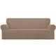 Easy-Going Stretch 3-Seater Sofa Slipcover – Camel Check Jacquard (Open Box)