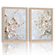 NCYEL Framed 3D Textured Floral Canvas Wall Art Set of 2 – 12x16