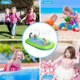 Posalimbaby Inflatable Splash Pad 68x43in with Basketball Hoop for Toddlers — view 3 of 6