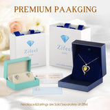 Zifeel S925 Sterling Silver November Birthstone Heart Stud Earrings for Women — view 4 of 8
