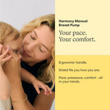 Medela Harmony Manual Breast Pump with yellow PersonalFit Flex shield and 5oz BPA-free collection bottle - view 5