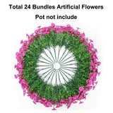 Ivydale 24-Bundle Fuchsia Artificial Morning Glory Flowers – UV Resistant — view 6 of 8