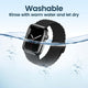 NIIZERO 4-Pack Stretchy Nylon Solo Loop Bands for Apple Watch 38-41mm