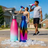 CHILLOUT LIFE 17oz UV Rainbow Insulated Stainless Steel Kids Water Bottle — view 6 of 8