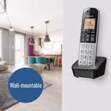Panasonic KX-TGB810S black compact cordless phone with base charger and illuminated keypad DECT 6.0 - view 7