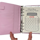 A6 Pink Budget Binder Set – 52-Week $1378 Money Saving Challenge with Cash Envelopes — view 1 of 2