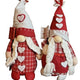 Handmade Mr & Mrs Gnome Set – 8" Red Plaid Heart Mother's Day Figurines