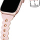 Cagos Slim Pink Leather Apple Watch Band 38 40 41mm – Wave Boho Strap