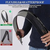 Set of four black tape-on window rain guards for Honda Civic 2006-2011, showing front and rear door visors - view 3