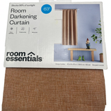 Room Essentials 42x63 inch heathered orange room darkening thermal curtain panel with rod pocket on window - view 6