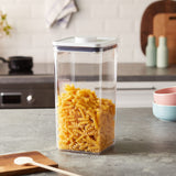OXO Good Grips white square tall airtight POP container 6 quart with push-button lid for pantry food storage - view 2