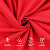 ZOBER red 600D Oxford fabric Christmas tree storage bag 59x20x20 inches with dual zippers and reinforced handles - view 6