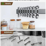Bananabay Magnetic Measuring Spoons Set of 8 – Dual-Sided Stainless Steel with Leveler — view 4 of 7