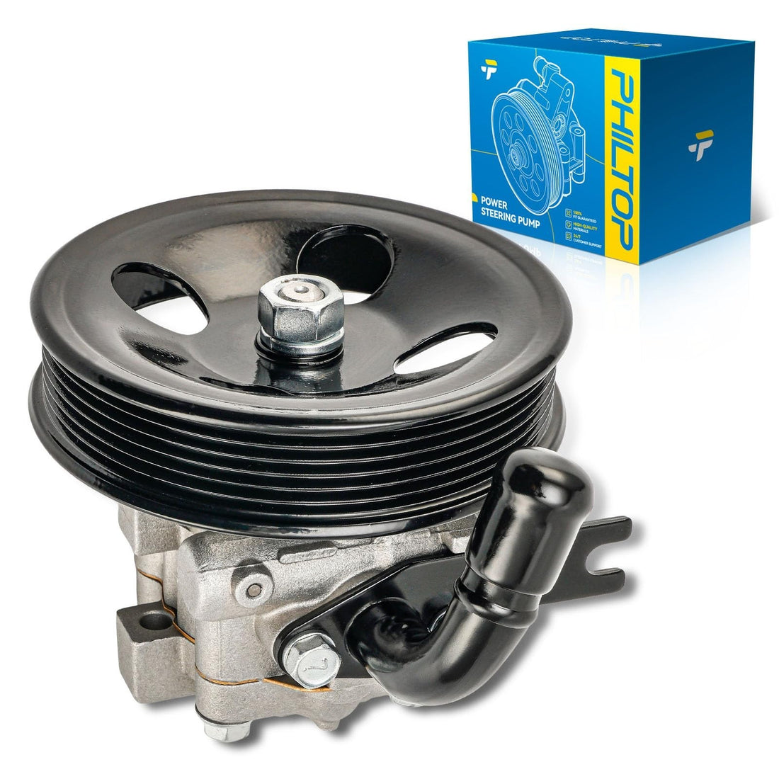 New KAX power steering pump with bolt-on pulley for 2006-2010 Kia Optima Rondo 2.4L OEM 571002G050