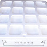 White H13 HEPA replacement filter panel 12.8x12.8x3 inches compatible with IQAir HealthPro 100 150 250 air purifiers - view 2