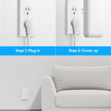 olcorife Flat Plug Power Strip – 6 Outlets 3 USB 5FT Cord White – Open Box — view 5 of 8