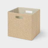 Brightroom 13x13 Tan Linen Fabric Storage Cube Bin Organizer — view 2 of 4