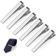 MOWPOG 6-Pack Silver Tie Bar Clips Set with Gift Box – Nickel-Free