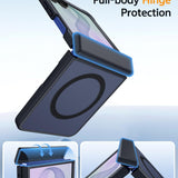 FNTCASE Samsung Galaxy Z Flip 8 Magnetic Hinge Protector Case - Matte Black — view 5 of 7