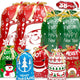 Funnlot 38-Piece Christmas Drawstring Gift Bags – 7 Styles, 3 Sizes
