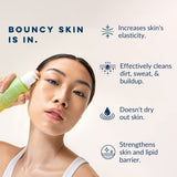 Clean Skin Club oil-free acne face wash bottle 3.88 fl oz with 5% niacinamide honeydew and white tea - view 6