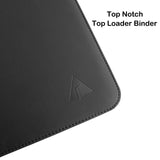 Rieton black zippered top loader binder with 9-pocket pages holding 3x4 trading card top loaders, 432 card capacity - view 5