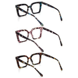 KoKoBin 3-Pack Square Blue Light Blocking Reading Glasses +2.75 Unisex — view 3 of 7