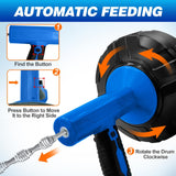 Drainsoon 33Ft Auto Feed Drain Auger Snake – Manual & Drill Powered — view 2 of 8