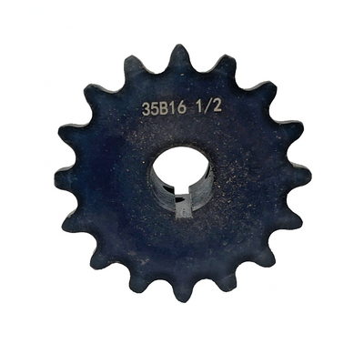 RHKING #35 roller chain sprocket B type 16 tooth with 1/2 inch bore and 3/8 inch pitch in hardened black steel