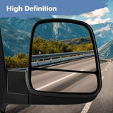 PM Auto textured black right passenger side manual foldaway mirror with dual-glass head for 2008-2021 Chevy Express van - view 5