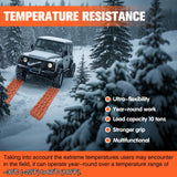 Pair of orange YATOINTO 4x4 off-road recovery traction boards with storage bag and nylon straps on white background - view 6
