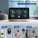 MASHI W872 8.8" HD Wireless Weather Station with Atomic Clock & Outdoor Sensor – Used — view 4 of 8
