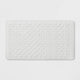 Threshold White Rubber Bath Mat 28x16 Non-Slip Honeycomb Suction Cup