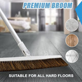 18" Swivel Head Hardwood Floor Broom – 54" Handle, Horsehair-Style Bristles — view 3 of 6