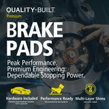 Quality-Built 1001-1791C ceramic front brake pads set of 4 for 2015-2023 Ford Mustang, open box condition - view 3