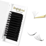 Bingling easy fan DD curl eyelash extensions tray 0.07mm 8mm black silk volume lashes cruelty free