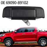 Genuine OEM Toyota rear tailgate latch handle part 69090-89102 for 1989-1995 Hilux Pickup, brushed finish - view 8