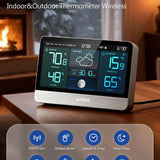 MASHI W872 8.8" HD Wireless Weather Station with Atomic Clock & Outdoor Sensor – Used — view 3 of 8