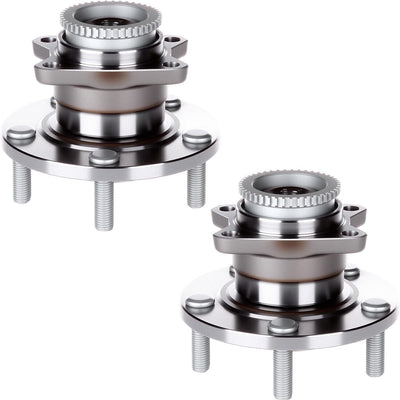 Two SCITOO 512274 front wheel hub bearing assemblies with 5-lug bolt pattern and ABS sensor ring for Mitsubishi Eclipse Galant