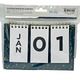 Blue Sky Black & Gold Perpetual Standing Flip Desk Calendar