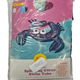 Sun Squad Split Ring Crab Glitter Pool Float – Red Tube, 66 Lb Capacity — view 5 of 5