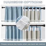 DUALIFE Pinch Pleat Blackout Curtain Panel 50x92 Dusty Blue – Open Box — view 3 of 7