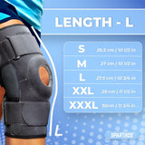 Sparthos Hinged Knee Brace XXXL – Open Patella ACL MCL Meniscus Support — view 6 of 8