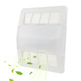 White ABS plastic replacement lens and grille cover for Broan Nutone bathroom exhaust fan, model 85315000