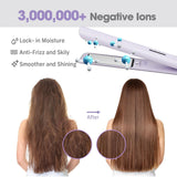 QUICO Ceramic Flat Iron & Curler – 4 Temp Settings, Dual Voltage, Lilac – Open Box — view 4 of 8