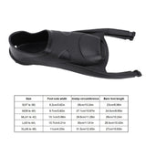 Black TPE freediving fin foot pocket size L EU 43-44 with non-slip textured sole and ergonomic 3D fit design - view 7