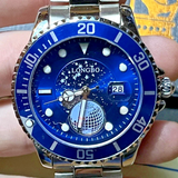 LONGBO Men's Stainless Steel Quartz Watch – Blue Dial with Date — view 1 of 5